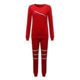 2 Piece Tracksuits-Hoodies & Sweatshirts-zanzea001 Store-Red-S-PLATINUM REXZ-PREXZ