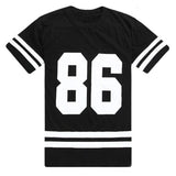 86 Print Loose Tee-T-Shirts-May's fashion store168-Black-S-PLATINUM REXZ-PREXZ