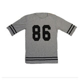 86 Print Loose Tee-T-Shirts-May's fashion store168-Gray-S-PLATINUM REXZ-PREXZ