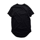 Arc Cut Extended Tees-T-Shirts-Hip-hip tribe-Black-XXL-PLATINUM REXZ-PREXZ