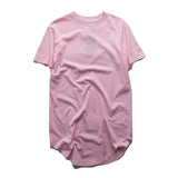 Arc Cut Extended Tees-T-Shirts-Hip-hip tribe-Pink-XXL-PLATINUM REXZ-PREXZ