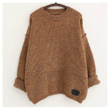 Buderry Loose Sweater-Pullovers-Summer Fashion Costume CO.,LTD-Brown-PLATINUM REXZ-PREXZ