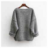 Buderry Loose Sweater-Pullovers-Summer Fashion Costume CO.,LTD-PLATINUM REXZ-PREXZ