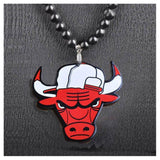 Bulls Bead Necklaces-Pendant Necklaces-Magic Jewelry Box-1-PLATINUM REXZ-PREXZ