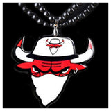 Bulls Bead Necklaces-Pendant Necklaces-Magic Jewelry Box-13-PLATINUM REXZ-PREXZ