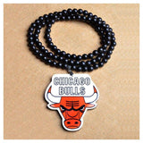 Bulls Bead Necklaces-Pendant Necklaces-Magic Jewelry Box-3-PLATINUM REXZ-PREXZ