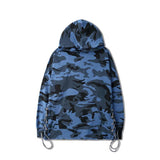 Camouflage Hoodie-Hoodies & Sweatshirts-HEYGUYS streetwear Store-Blue-M-PLATINUM REXZ-PREXZ