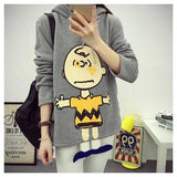 Cartoon Pullover Hoodie-Hoodies & Sweatshirts-BELLE FASHION SHOP-gray-PLATINUM REXZ-PREXZ