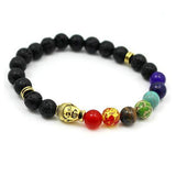 Chakra Bracelets-Jewelry Wholesale From China Factory-buddha and lava-PLATINUM REXZ-PREXZ