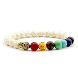 Chakra Bracelets-Jewelry Wholesale From China Factory-buddha white stone-PLATINUM REXZ-PREXZ