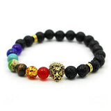 Chakra Bracelets-Jewelry Wholesale From China Factory-lion and lava-PLATINUM REXZ-PREXZ