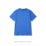 Classic Solid TEE-T-Shirts-HIDOPE STREET WEAR HIPHOP SHOP-Blue-S-PLATINUM REXZ-PREXZ