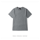 Classic Solid TEE-T-Shirts-HIDOPE STREET WEAR HIPHOP SHOP-Dark Grey-S-PLATINUM REXZ-PREXZ