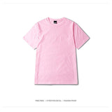 Classic Solid TEE-T-Shirts-HIDOPE STREET WEAR HIPHOP SHOP-Pink-S-PLATINUM REXZ-PREXZ