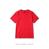 Classic Solid TEE-T-Shirts-HIDOPE STREET WEAR HIPHOP SHOP-Red-S-PLATINUM REXZ-PREXZ