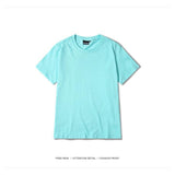 Classic Solid TEE-T-Shirts-HIDOPE STREET WEAR HIPHOP SHOP-Sky Blue-S-PLATINUM REXZ-PREXZ