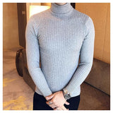 DaBaby Style Slim PREXZ Turtleneck-Turtelneck Sweater-LEGIBLE officia Store-GREY THICK STRIPE-S-PLATINUM REXZ-PREXZ