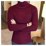 DaBaby Style Slim PREXZ Turtleneck-Turtelneck Sweater-LEGIBLE officia Store-WINE RED THIN STRIPE-S-PLATINUM REXZ-PREXZ