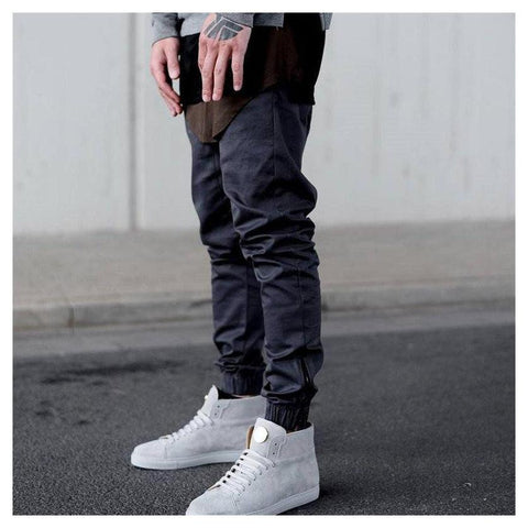 Elastic Drawstring Pants-Casual Pants-Hip-Hop Tshirt-PLATINUM REXZ-PREXZ