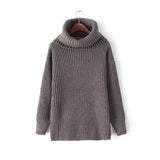 European Loose Turtleneck-Pullovers-DressLucky Beauty Store-Dark Grey-PLATINUM REXZ-PREXZ