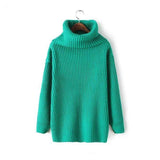 European Loose Turtleneck-Pullovers-DressLucky Beauty Store-Green-PLATINUM REXZ-PREXZ