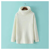 European Loose Turtleneck-Pullovers-DressLucky Beauty Store-White-PLATINUM REXZ-PREXZ