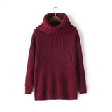 European Loose Turtleneck-Pullovers-DressLucky Beauty Store-Wine Red-PLATINUM REXZ-PREXZ