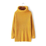 European Loose Turtleneck-Pullovers-DressLucky Beauty Store-Yellow-PLATINUM REXZ-PREXZ