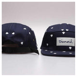 Five Panel Diamond Snapback-Baseball Caps-FD Women's Clothing-10-PLATINUM REXZ-PREXZ