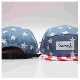 Five Panel Diamond Snapback-Baseball Caps-FD Women's Clothing-3-PLATINUM REXZ-PREXZ