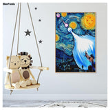 Goku Starry Night Canvas Print-Painting & Calligraphy-Shop4526037 Store-PLATINUM REXZ-PREXZ