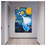 Goku Starry Night Canvas Print-Painting & Calligraphy-Shop4526037 Store-PLATINUM REXZ-PREXZ