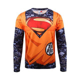 Goku Superman Army Compression Shirt-T-Shirts-Smartdoo Store-Long Sleeve-L-PLATINUM REXZ-PREXZ