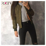 Green & Black Bomber Jacket-Basic Jackets-RZIV-PLATINUM REXZ-PREXZ