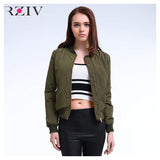 Green & Black Bomber Jacket-Basic Jackets-RZIV-PLATINUM REXZ-PREXZ