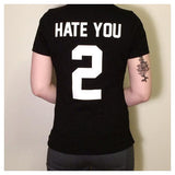 HATE YOU 2 TEE Uninsex-T-Shirts-XQ Beads Store-PLATINUM REXZ-PREXZ