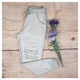 High Waist Ripped Pants-Pants & Capris-Romeo & Juliet Clothes Store-PLATINUM REXZ-PREXZ