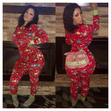 PREXZ Holiday Bodysuit Pajamas | Fleece Print-Home-CHRONSTYLE Official Store-PLATINUM REXZ-PREXZ