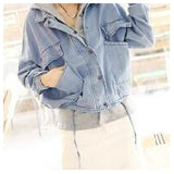 Hooded Two Piece Jean Jacket-Basic Jackets-HEEGRAND women-Light Blue-S-PLATINUM REXZ-PREXZ