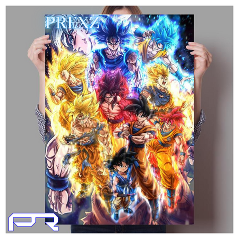 Infinity Saiyan HD Quality Canvas-Painting & Calligraphy-WXDUUZ Aimee Store-21cmX30cmA4 No Frame-Goku Super HD Canvas-PLATINUM REXZ-PREXZ