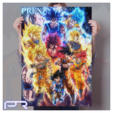 Infinity Saiyan HD Quality Canvas-Painting & Calligraphy-WXDUUZ Aimee Store-PLATINUM REXZ-PREXZ