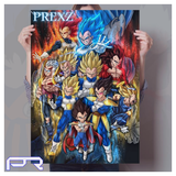 Infinity Saiyan HD Quality Canvas-Painting & Calligraphy-WXDUUZ Aimee Store-PLATINUM REXZ-PREXZ