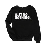 Just Do Nothing Sweater-Hoodies & Sweatshirts-My style 1314-Black-XXXL-PLATINUM REXZ-PREXZ