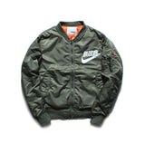 Kanji Bomber Jacket-Jackets-Ding li Electronic commerce co., LTD-Army Green-L-PLATINUM REXZ-PREXZ