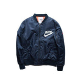 Kanji Bomber Jacket-Jackets-Ding li Electronic commerce co., LTD-Blue-L-PLATINUM REXZ-PREXZ