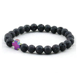 Lava Stone Beads-Charm Bracelets-Ailsa Jewelry-PLATINUM REXZ-PREXZ