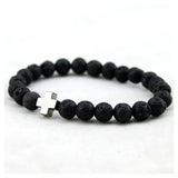 Lava Stone Beads-Charm Bracelets-Ailsa Jewelry-PLATINUM REXZ-PREXZ