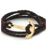 Leather Bracelet-Charm Bracelets-The Lady's Jewelry-brown gold-PLATINUM REXZ-PREXZ