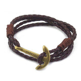 Leather Bracelet-Charm Bracelets-The Lady's Jewelry-PLATINUM REXZ-PREXZ