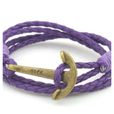 Leather Bracelet-Charm Bracelets-The Lady's Jewelry-purple bronze-PLATINUM REXZ-PREXZ